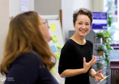 Daiga Kuzmane, facilitator of the training on digitalisation